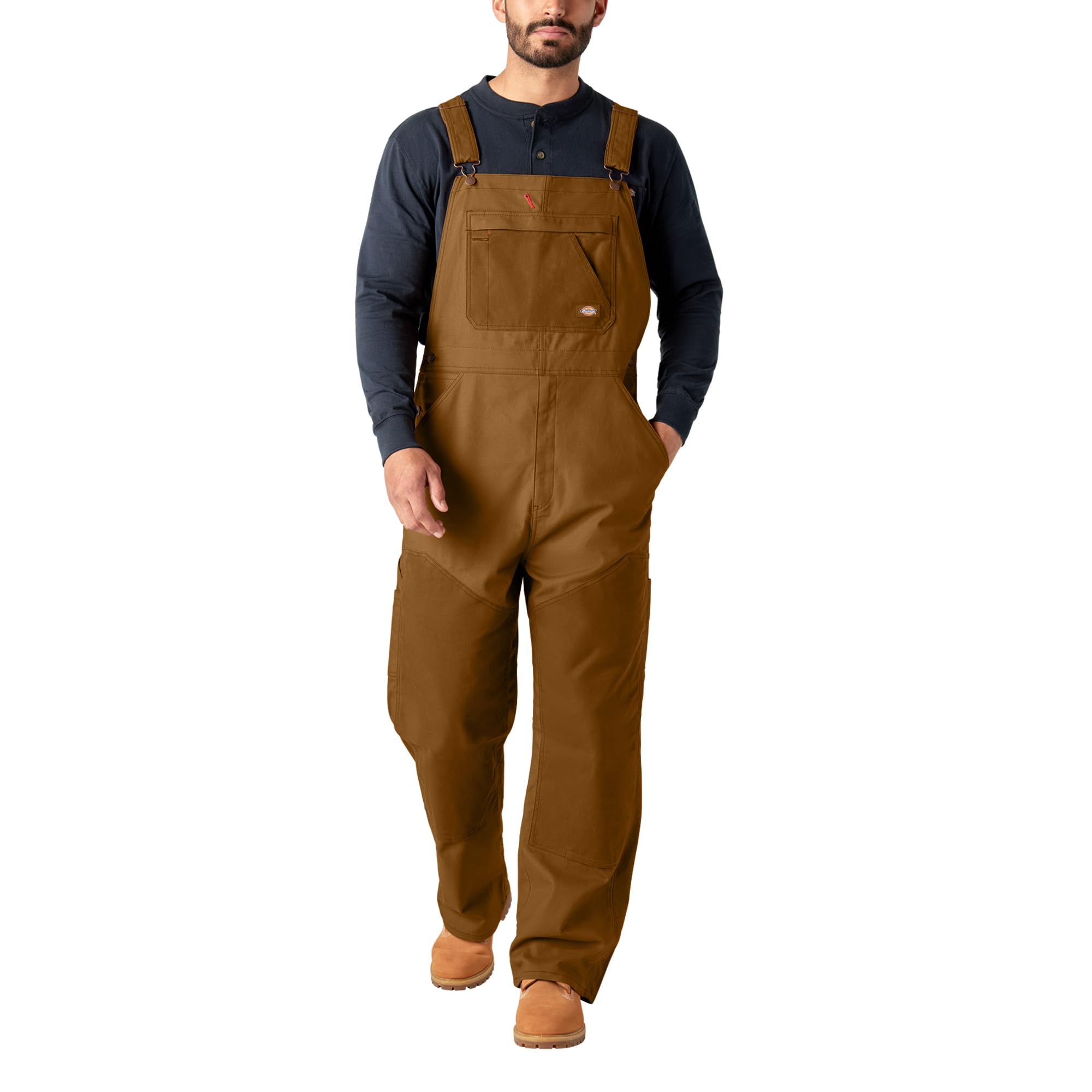 Dickies Herren Tradebuilt Wax Coated Canvas Double Front Bib Latzoverall (1er Pack)
