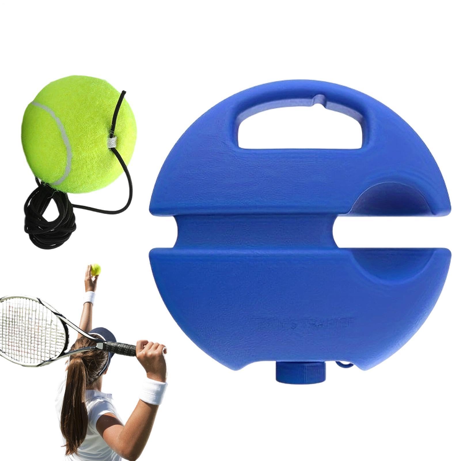 Entrenamiento de Tenis con Pelota Rebotadora - Dispositivo de Rebote para Entrenamiento Individual, Herramienta de Iniciación para Principiantes