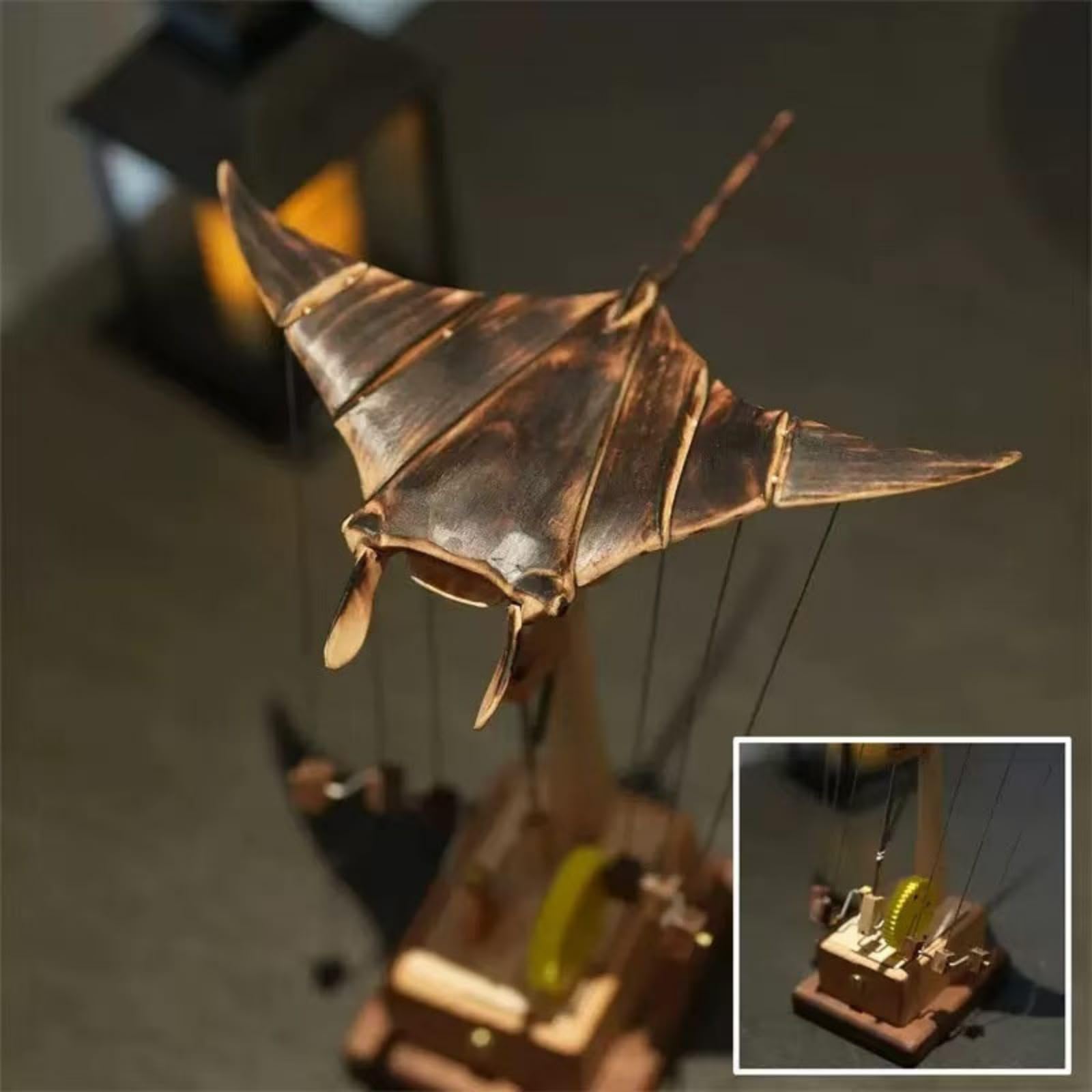 Upgraded Version Handmade Wooden Bionic Electric Manta Rays