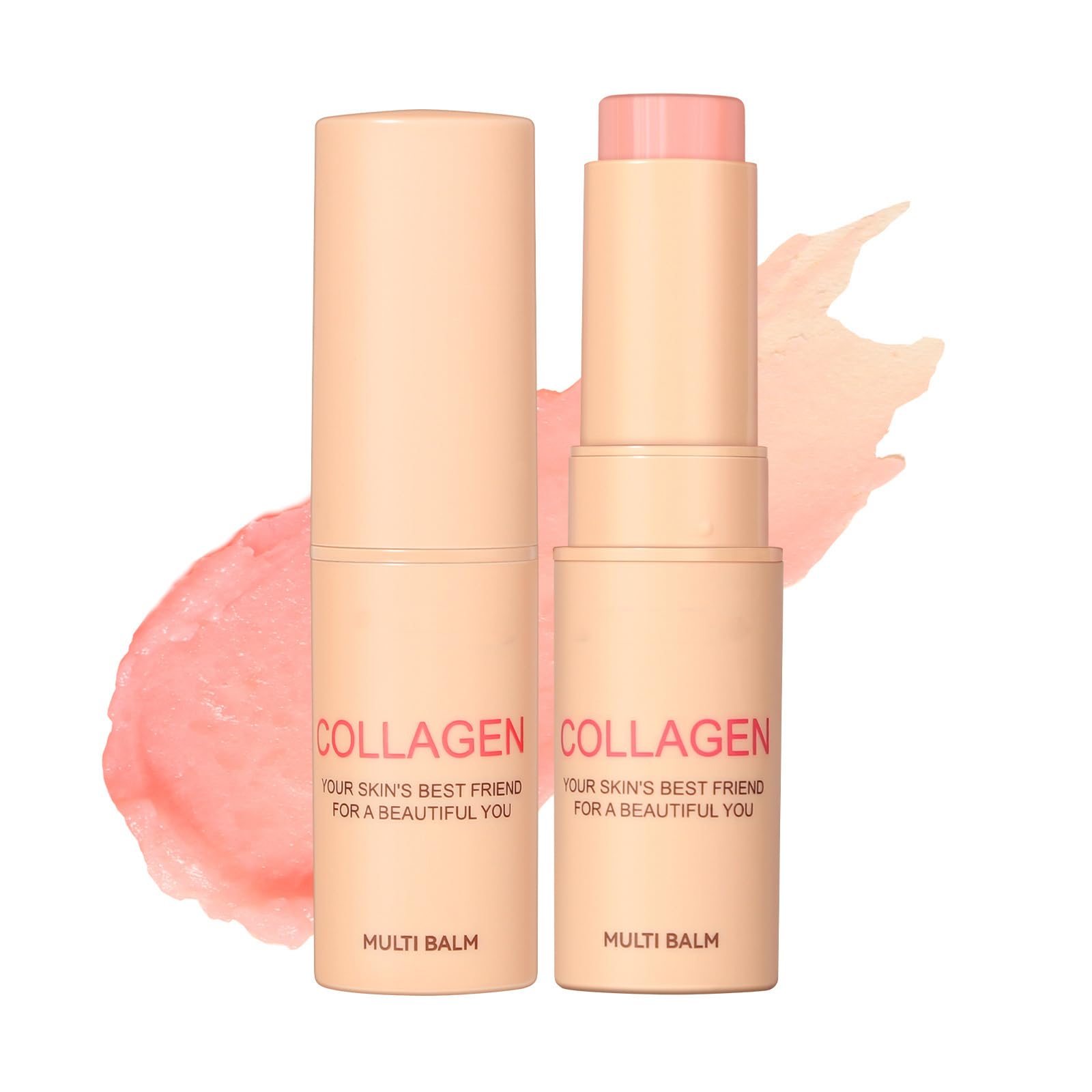 Collagen Multi Balm Stick, Collagen Boosting Moisture Balm Stick for Lip & Eye Wrinkles, Anti Wrinkle Care Face Moisturiser