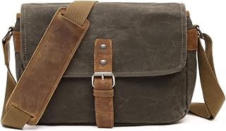 Bolso de la Cámara de DSLR Bolso de la Lona Bolsa de Honda Hombre Mujer Bolso Bandolera Bolsa de Mensajero para Estudiante Viaje Trabajo Universidad Business Bolso Ejercito Verde