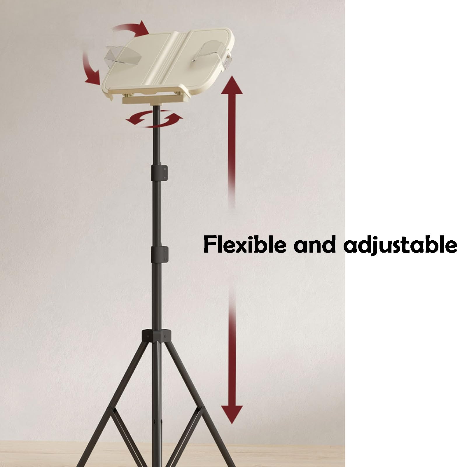 Support de livre réglable de 68 à 158 cm, pour la maison, le bureau, la salle de classe