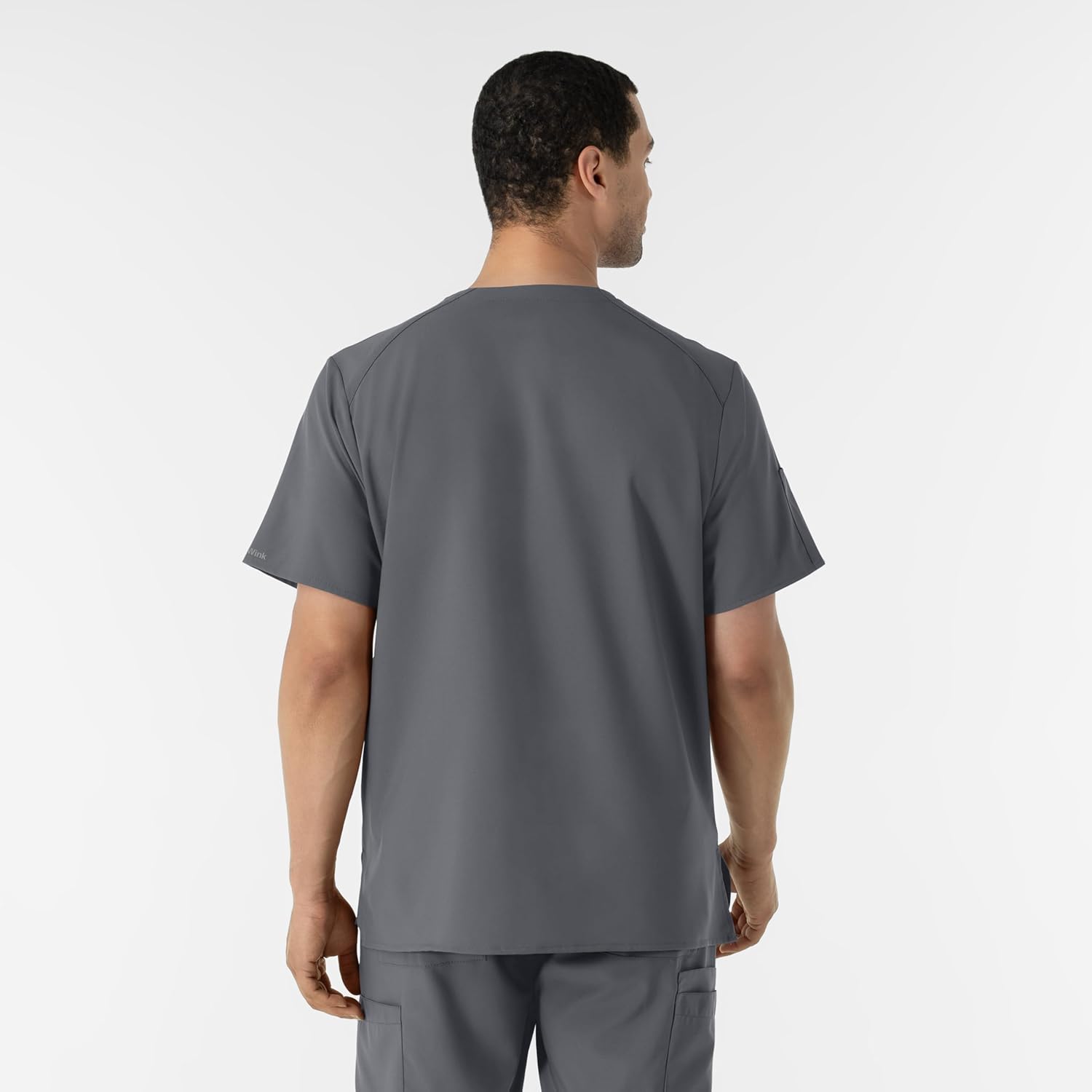 WINK Scrubs for Men, W123, V-Neck Tops with 6 Pockets - Image 3