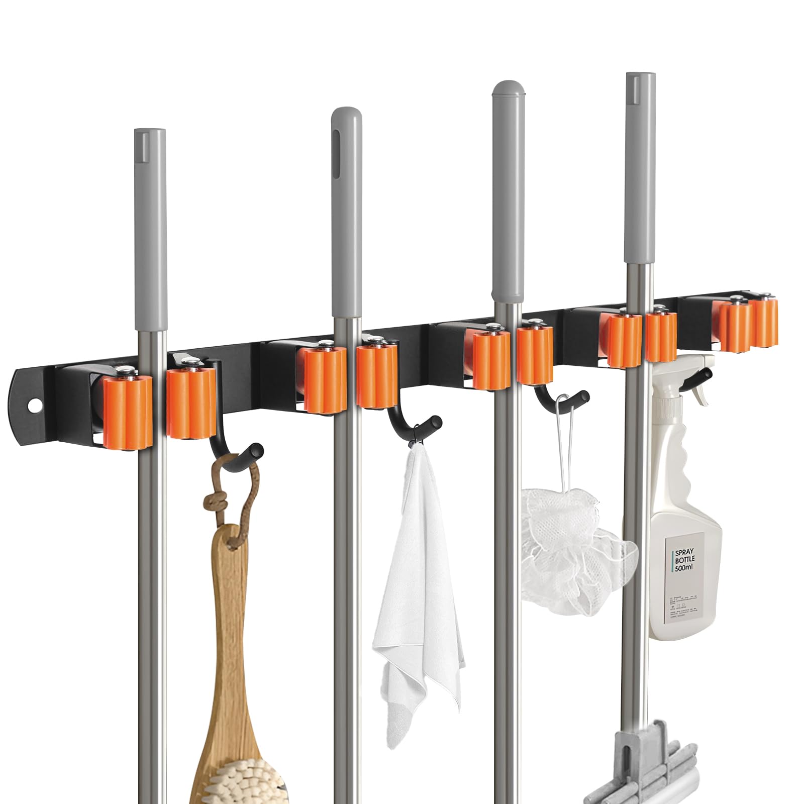 Telecom Rack/broom Snapklik.com : Gorlary Mop And Broom Holder Wall Mount, Broom Hanger ...