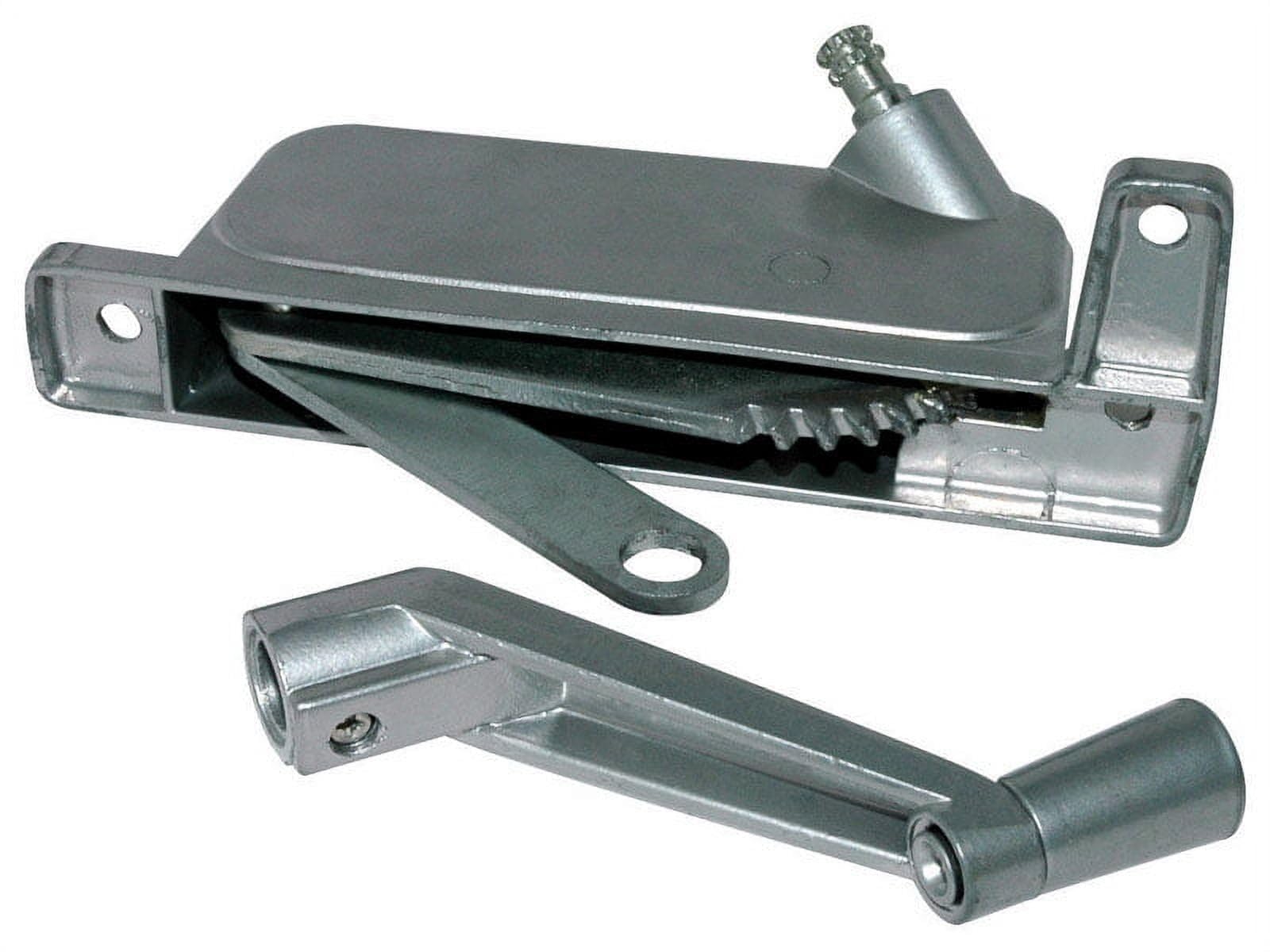 Silver Aluminum Right Awning Window Operator for Nu-Air
