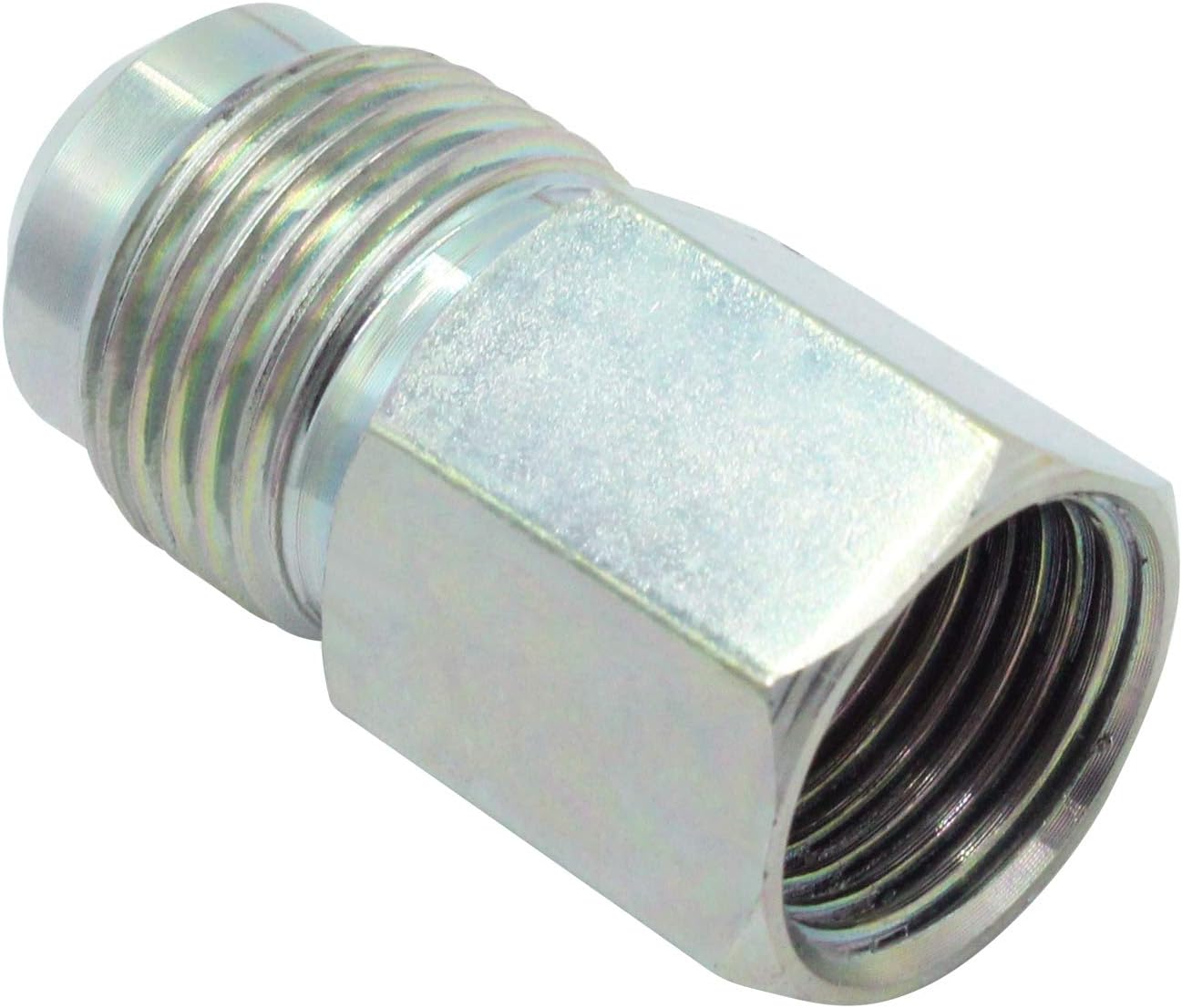 MENSI 22" Stainless Steel Flexible Gas Line 1/2" Flare with Brass Ball Control Valve with Coupling Assembly Kit, Compatible for Mr Heater F271239, For Wall Heater, Fireplace, Gas Stove