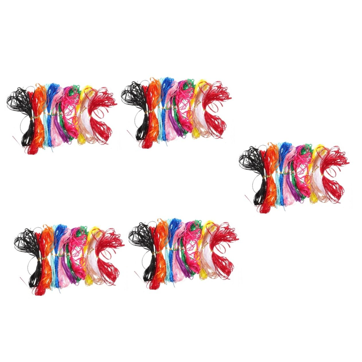 Tofficu 5 Sets Regenbogen-polyesterbänder Dünne Bastelbänder Für Dekorationen Vielseitige Geschenkverpackungsbänder 13 Rollen * 5