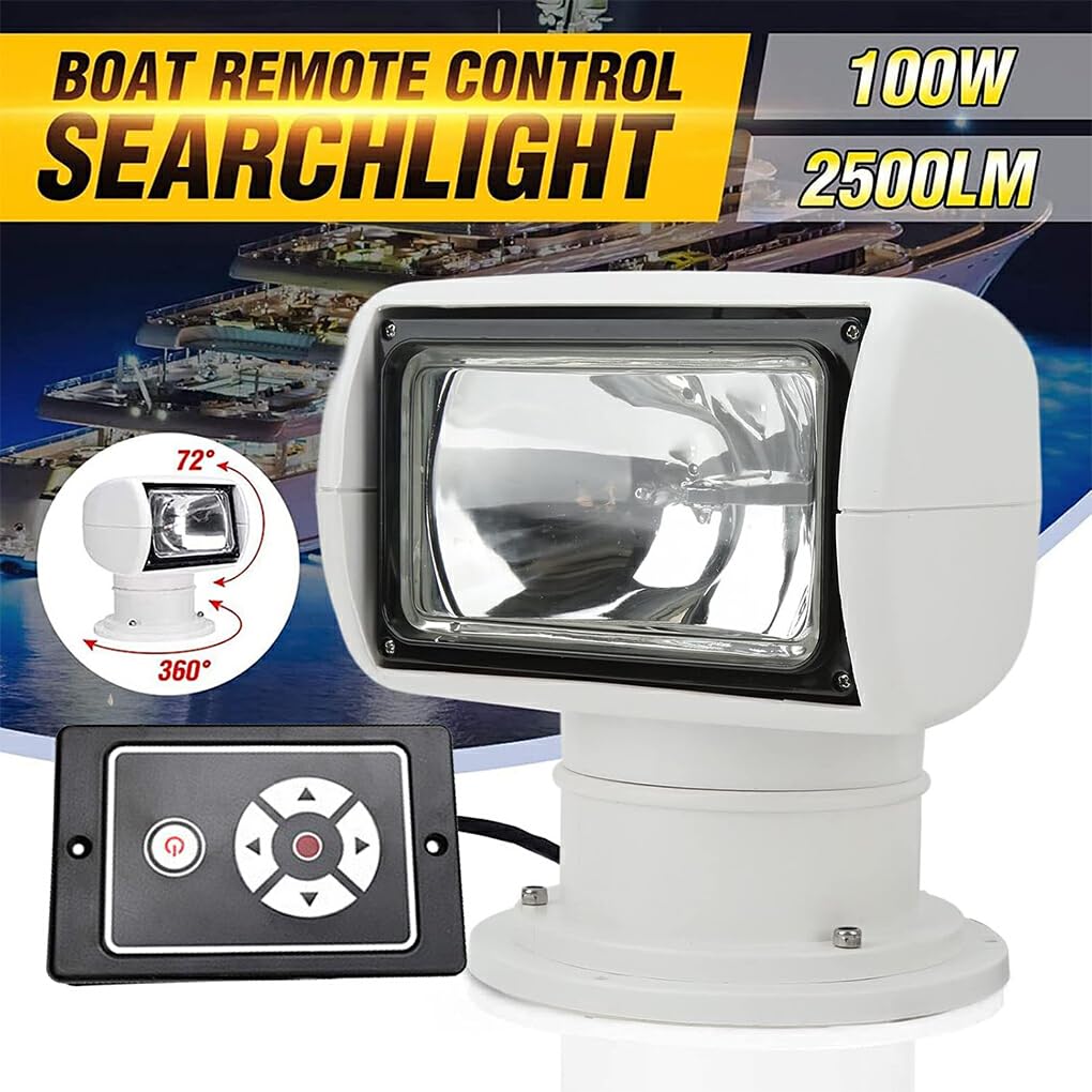 Projecteur de télécommande de bateau 12V projecteur Led projecteur de bateau marin pour Yacht camion voiture Marine lumineux étanche