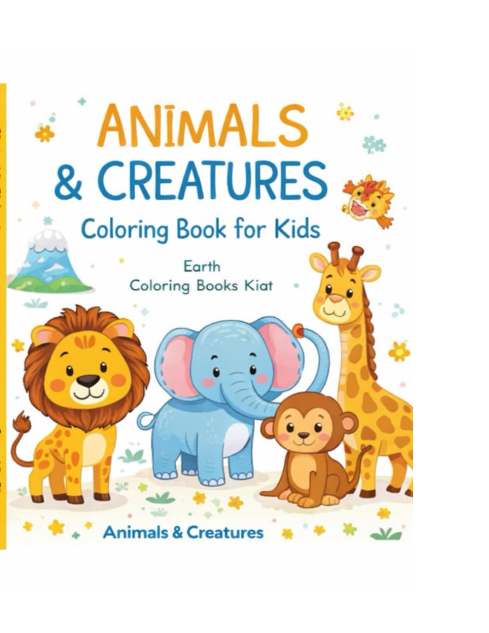 Animals and Magical Creatures: Coloring Book for Kids