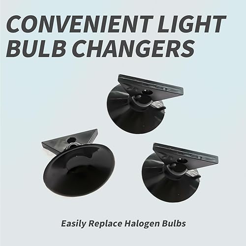 Miniatura 5 de Herramienta de extracción de ventosa de bombilla, paquete de 3 unidades GU10 MR16, cabezal cambiador de lámpara NRS90-N20, extractor de bombilla