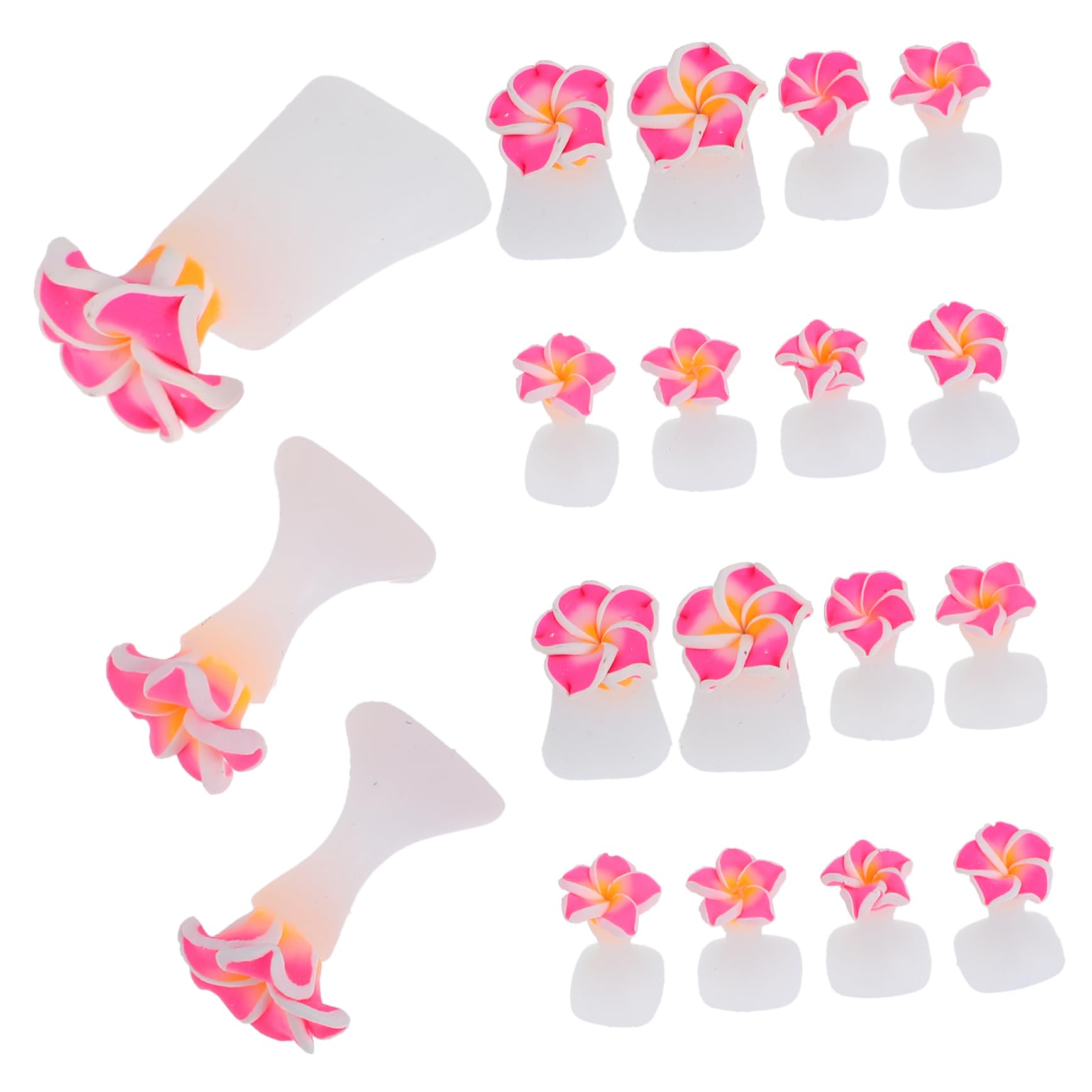 Healeved 12sets Separatori Per Dita Dei Piedi Silicone Da Accessori Per Manicure Art Facili Da Pulire e Confortevoli Per Trattamenti Estetici e Pedicure Professionali