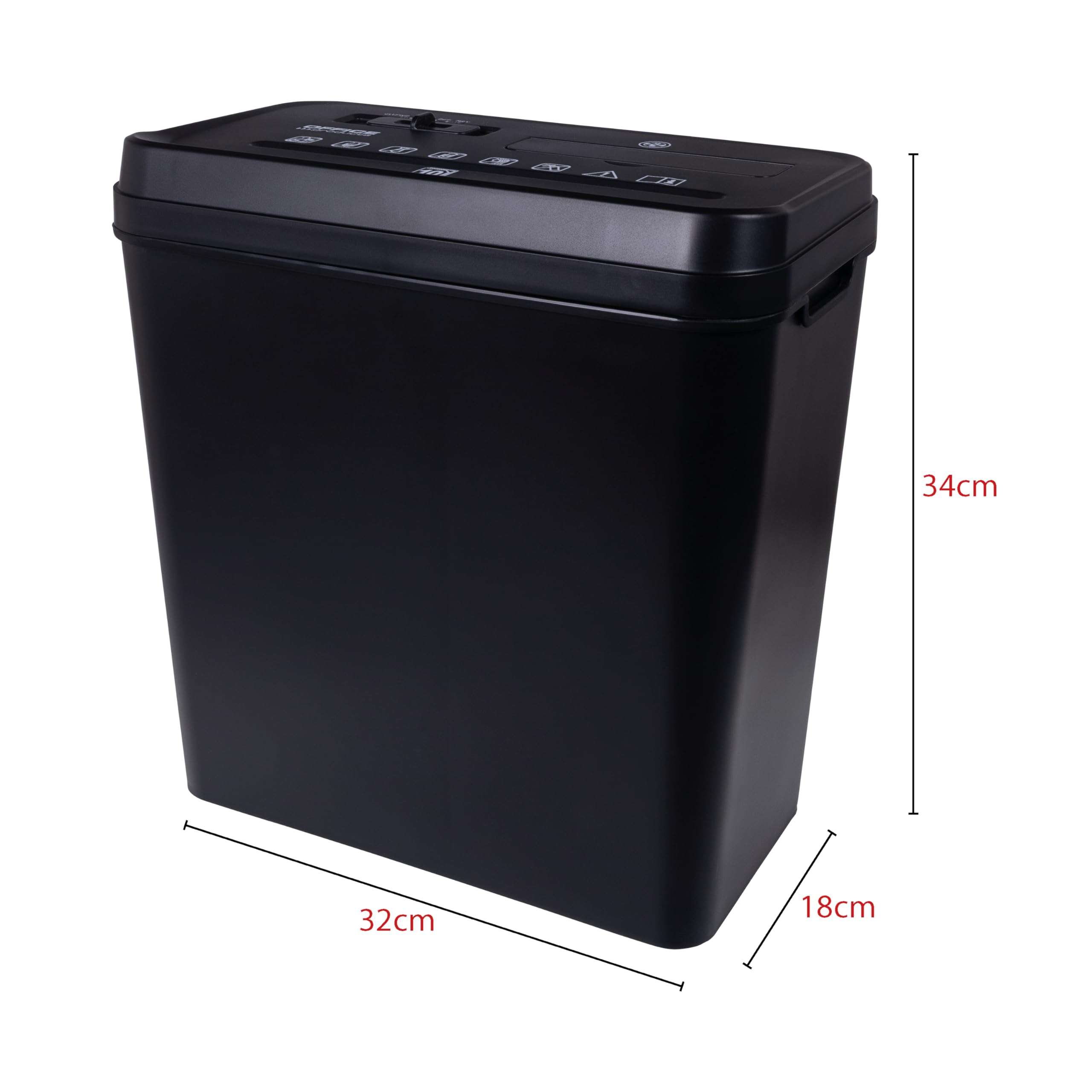 Office Products Destructeur de Documents/Cartes de crédit/Bandes/Jusqu’à 10 Feuilles A4/Corbeille 14 l/Noir/Déchiqueteuse Électrique Compacte pour Maison et Bureau