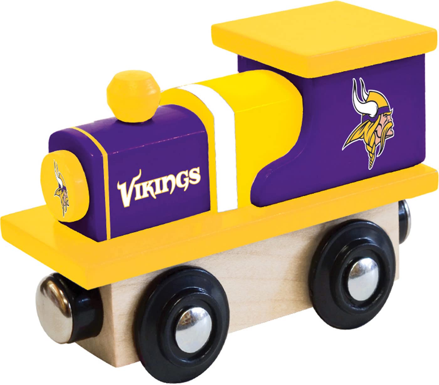 MasterPieces NFL Minnesota Vikings Real Wood Toy Train, For Ages 3+