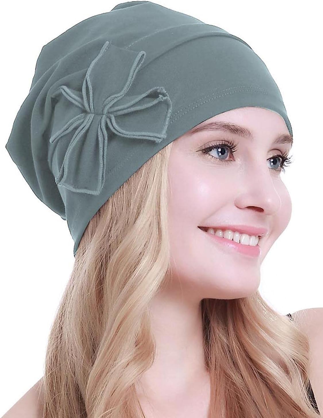 osvyo Cotton Chemo Turbans Headwear Beanie Hat Cap for Women Cancer Patient Hairloss - Image 5