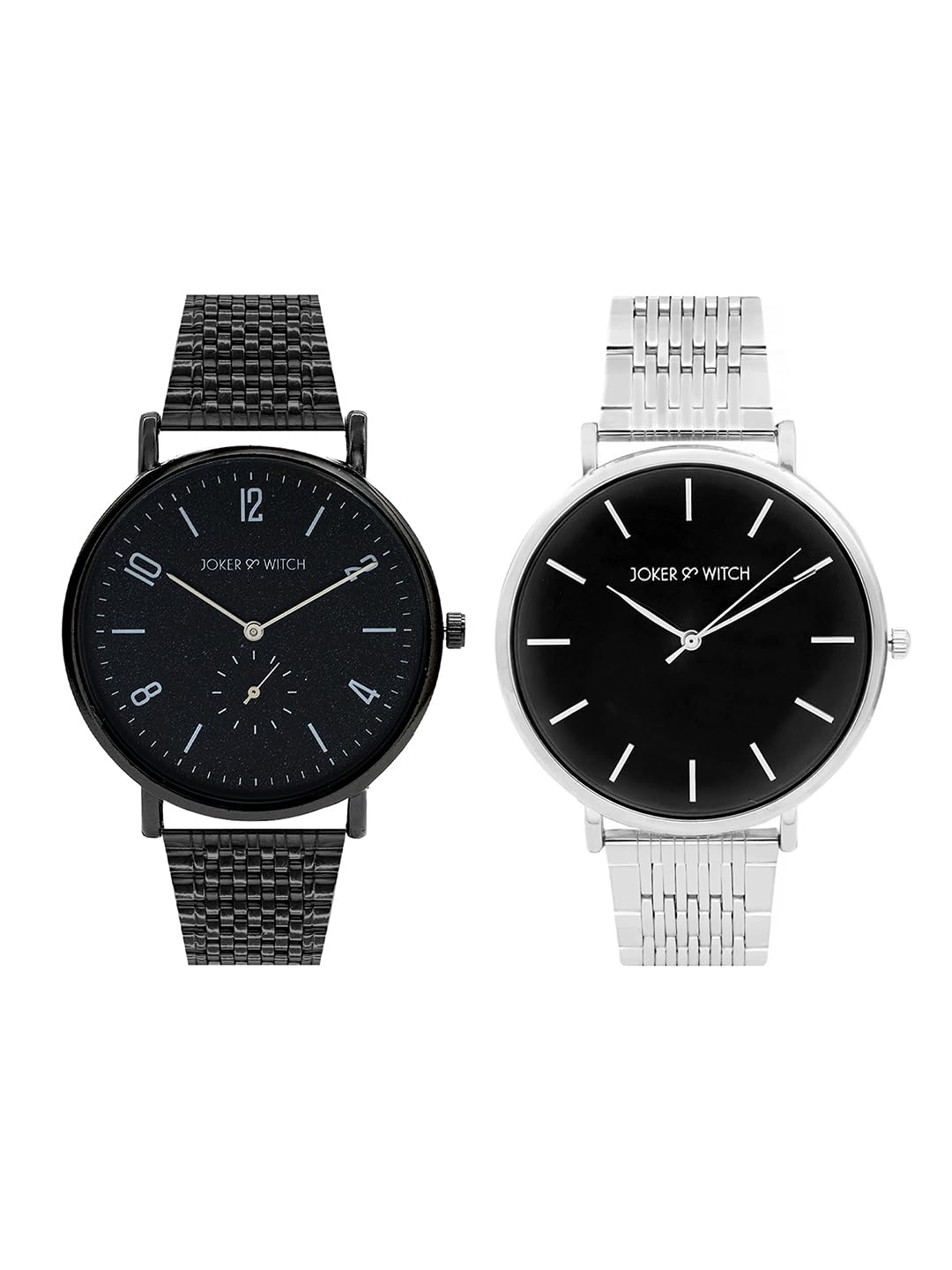 Joker & Witch Stainless Steel Joker And Witch Heathcliff & Catherine Couple Analogue Watches, Black Dial, Rose Gold Band (B0CD2GSM2R) Amazon Price History, Amazon Price Tracker