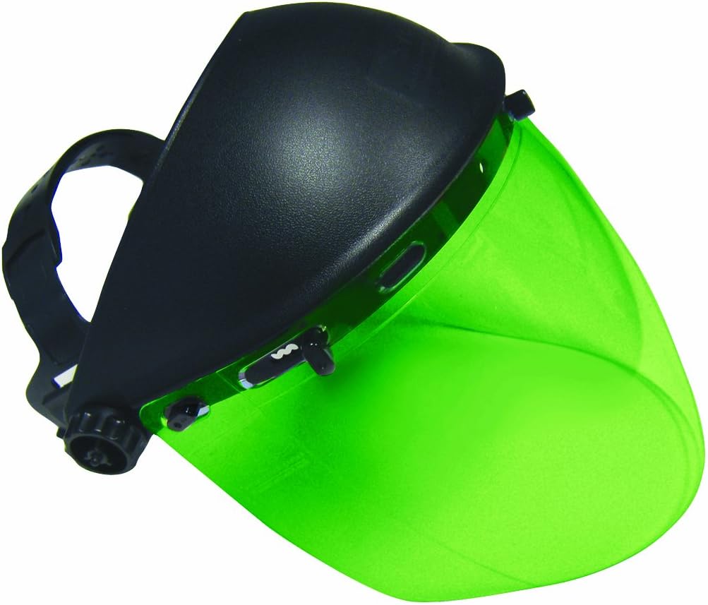 Deluxe Face Shield with Dark Green Lens