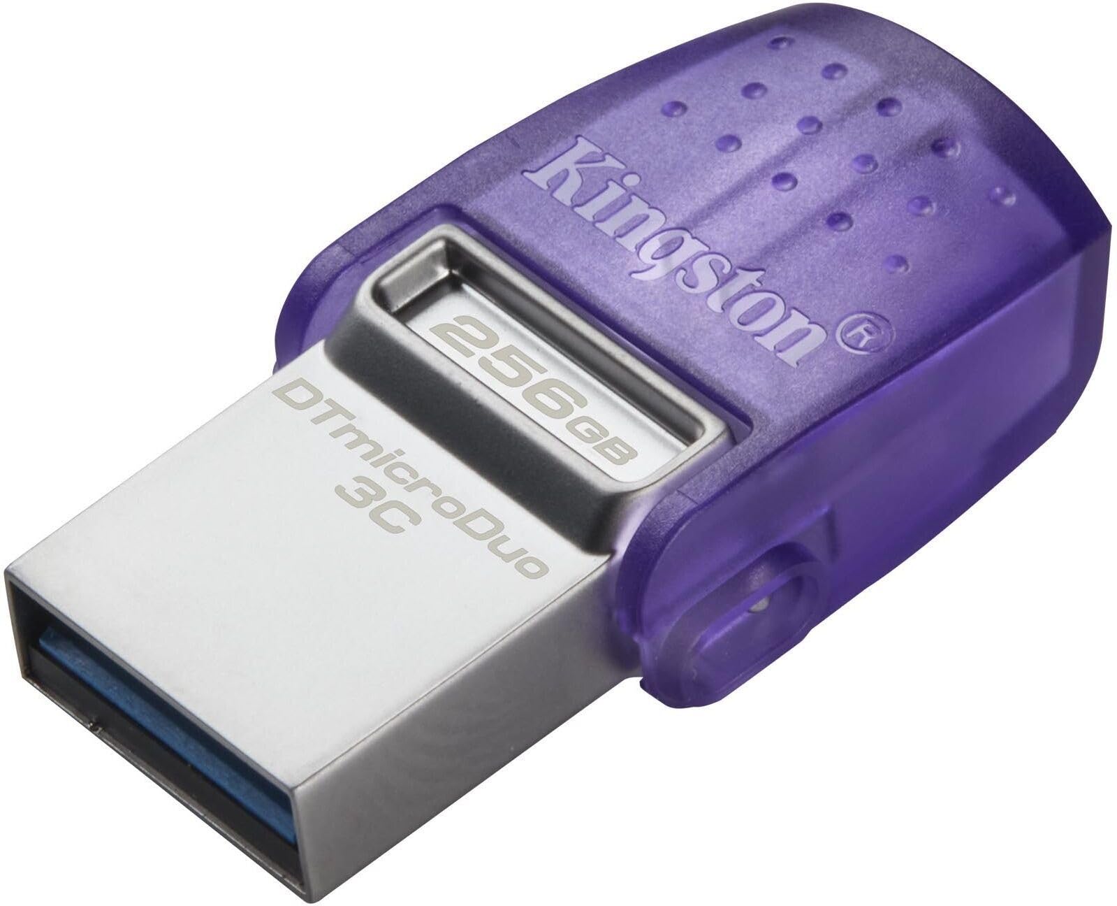 Kingston DataTraveler microDuo 3C La clé USB 256GB USB Gen 3 Type-C et Type-A - DTDUO3CG3/256GB