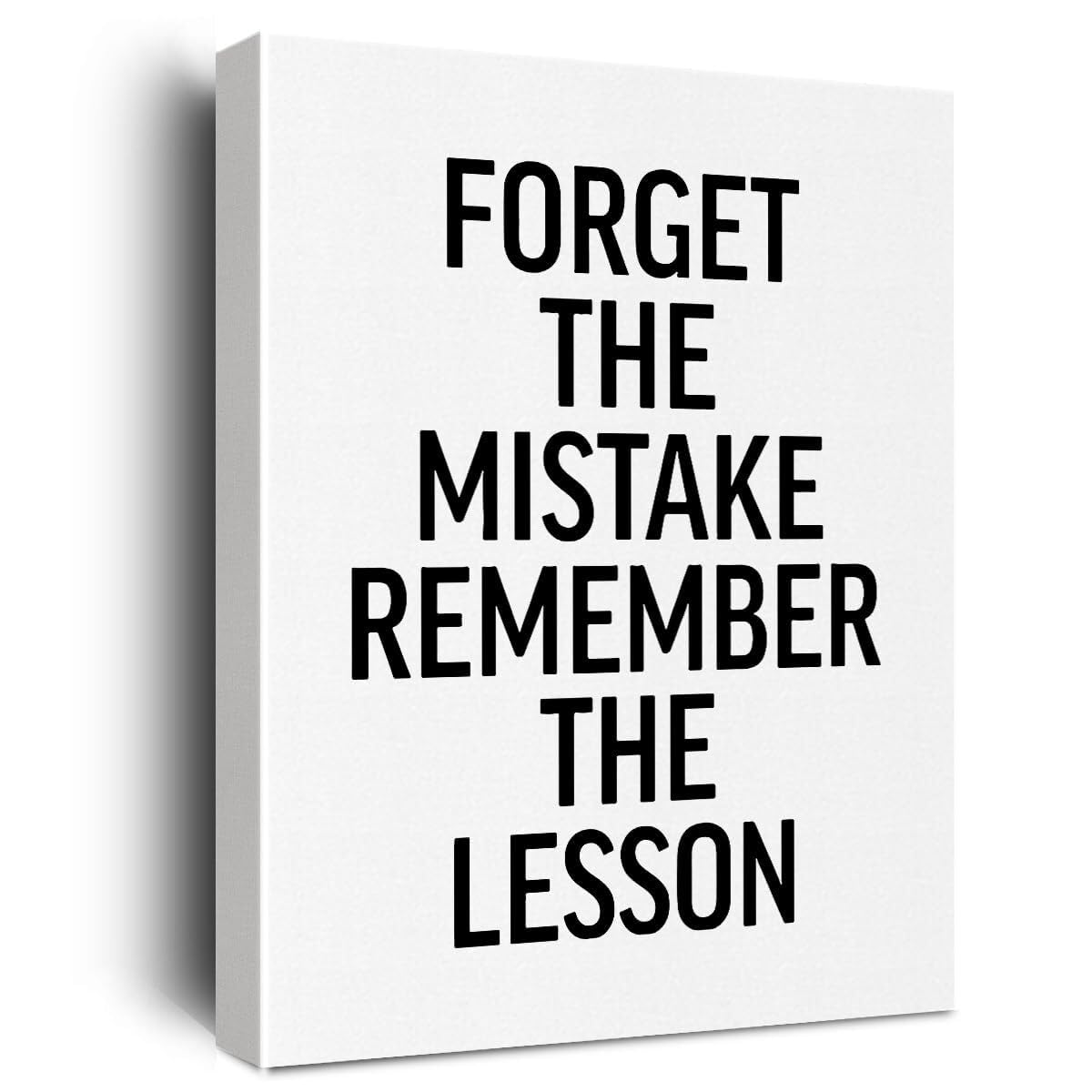 RNUMLIGH Encouragement Gift Idea Motivational Canvas Print Inspirational Wall-Art for Him Her Home Office Bedroom Decor