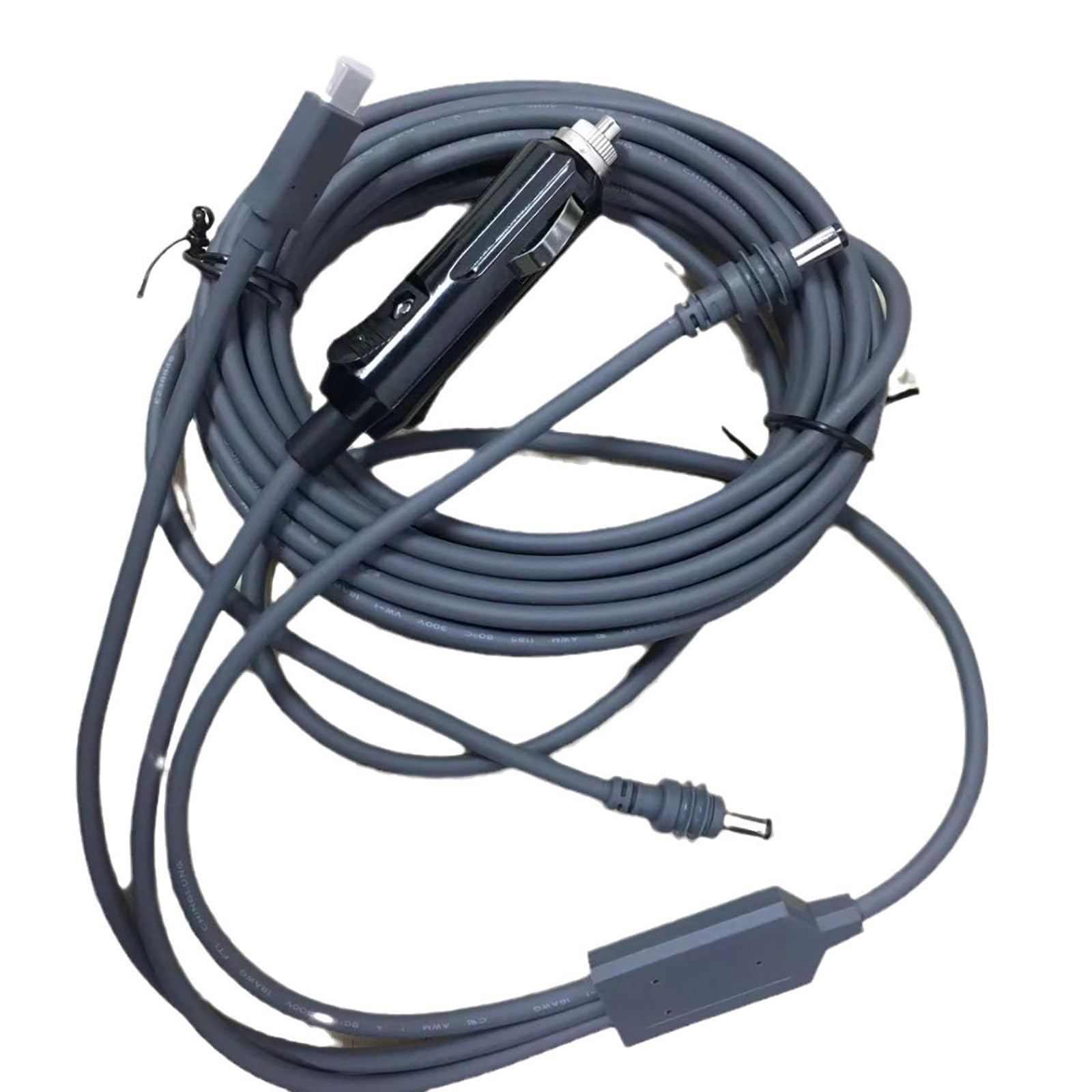 Cable de alimentación USB C a D flexible y portátil, cable USB de plástico eficiente para actividades al aire libre y uso de coche para espacio X