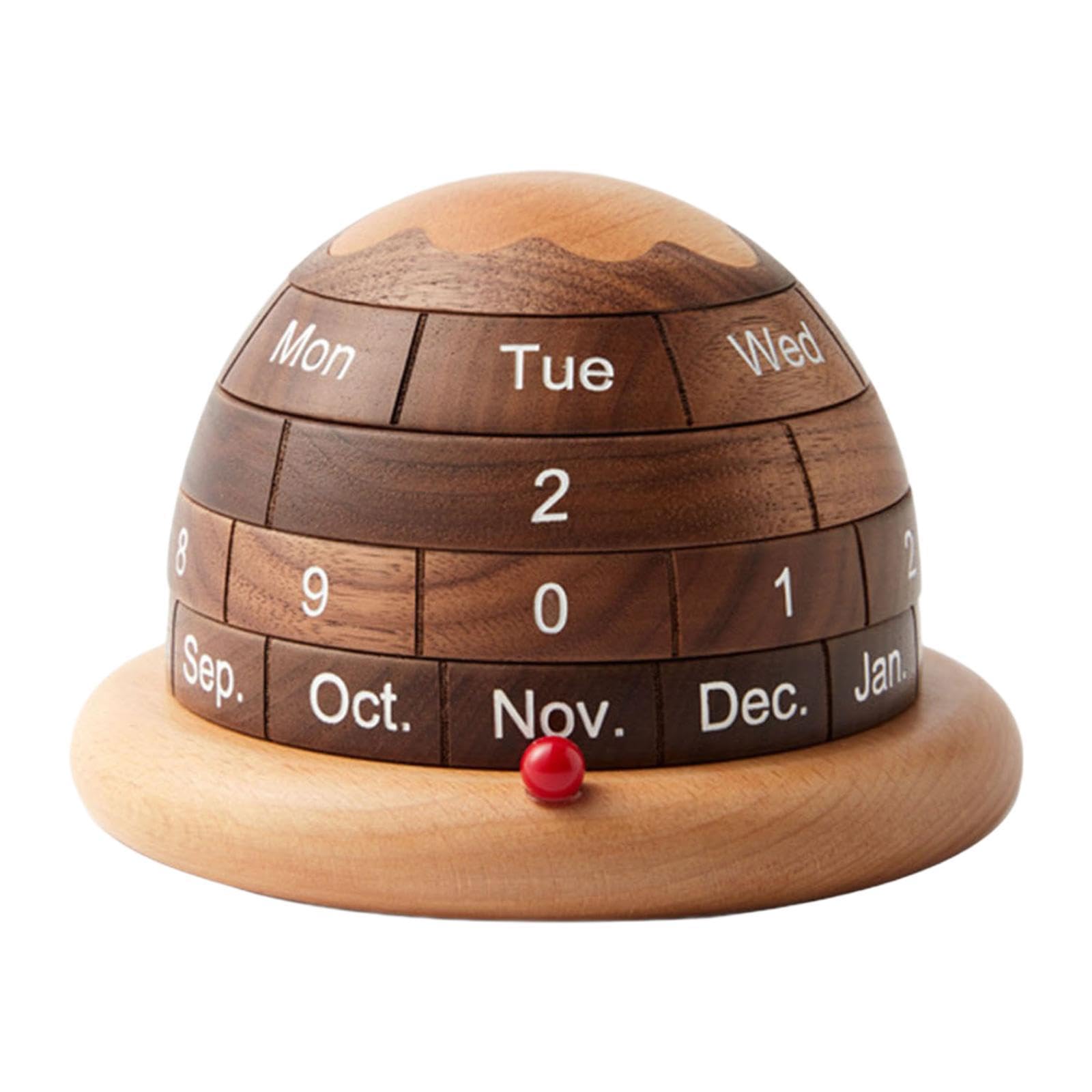 Calendario da tavolo in legno, decorazione da tavolo, regalo di inaugurazione della casa, decorazione per cabina