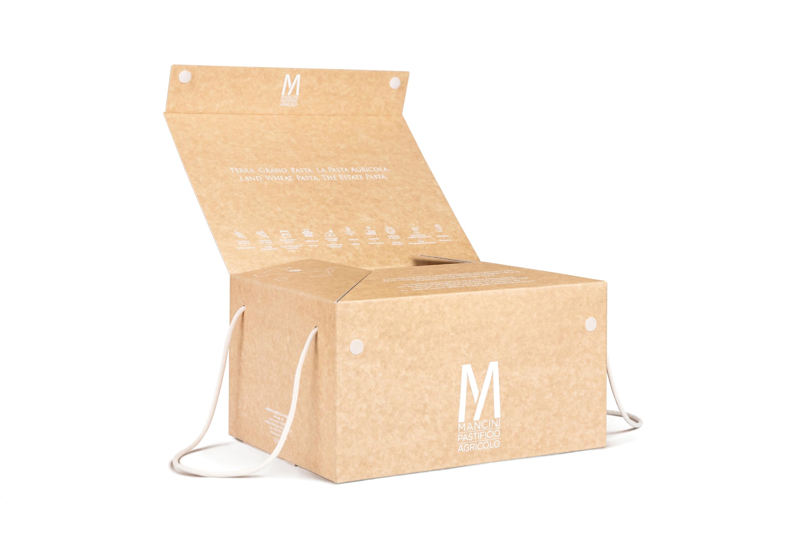 Pasta Mancini Handy Pasta 3 kg – Gift Box 6 formati artigianali Spaghetti, Linguine, Fusilli, Penne Rigate, Paccheri, Spaghettoni Quadrati – grano duro 100% italiano trafilata al bronzo