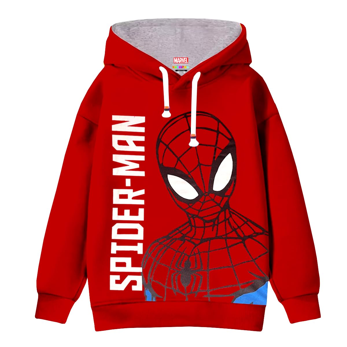 Kuchipoo Boys Regular Fit Winterwear Hood (© Marvel, Multi-Colored)