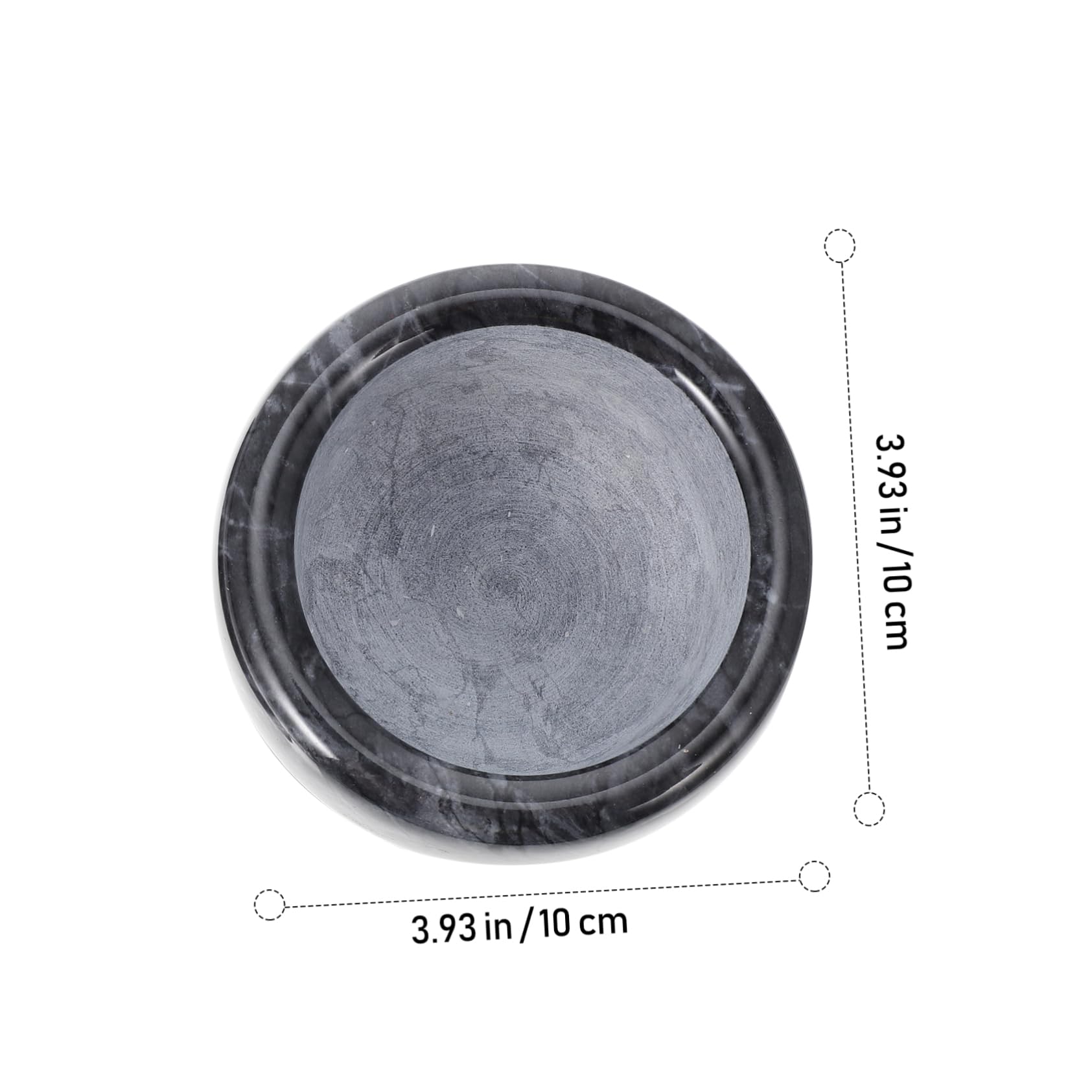 OUNONA 1Pc Manual Garlic Press with Pestle Ergonomic Black Marble Garlic Mincer for Easy Crushing Kitchen Gadget for Home Cooking and Housewarming