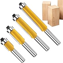 Brocas de fresado empotrado, fresas para carpintería, fresas de carburo de 8 mm, color amarillo, herramientas de fresado para acrílico, tablero de partículas, madera, laminado