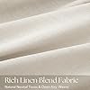 Linen Pinch Pleat Curtains 84 inches Long 2 Panels for Living Room Track System Light Filtering Semi Sheer Pinched Pleated Curtain Memory Trained with Hooks Neutral Thick Oatmeal Linen Drapes Apricot #5