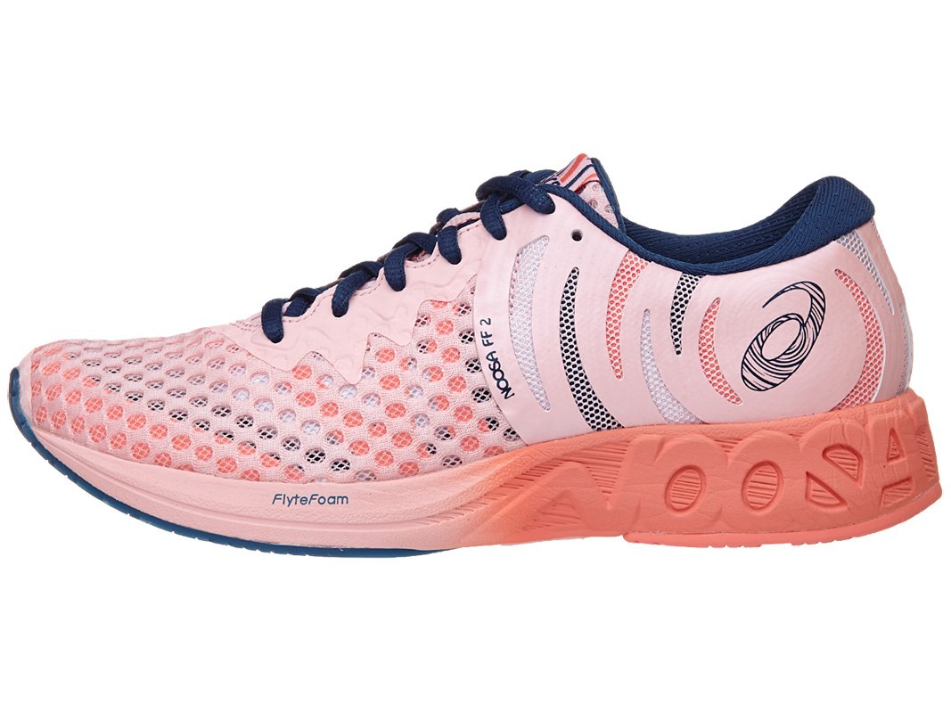 ASICS Noosa FF 2 Women's Running Shoe, Seashell Pink/Dark Blue/Begonia Pink, 7 M US
