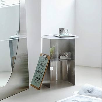 Amazon.com: ShAzan Side Table Stainless Steel Side Table, Magazine