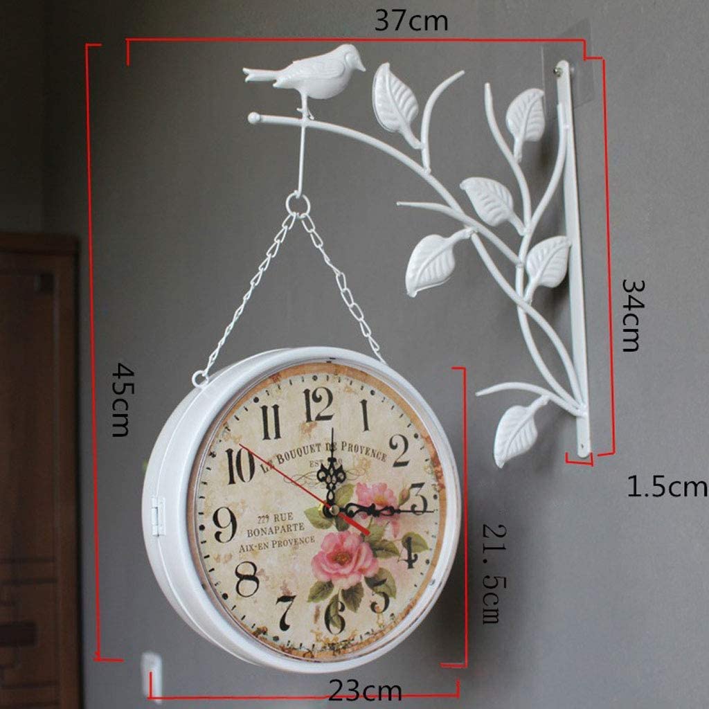 Orologio da Parete Stile Vintage Orologi Stazione Ferroviaria Bifacciale  New York Bianco orologio shabby chic da parete : Amazon.it: Casa e cucina