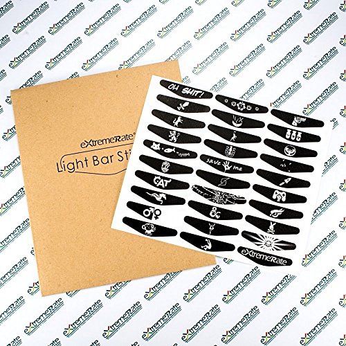 Extremerate 30 Pcs/Set Cartoon Animal Pattern Light Bar Decals For Ps4 Controller, Game Vinyl Light Bar Cover Stickers For Ps4 Pro Slim Controller #TOP2