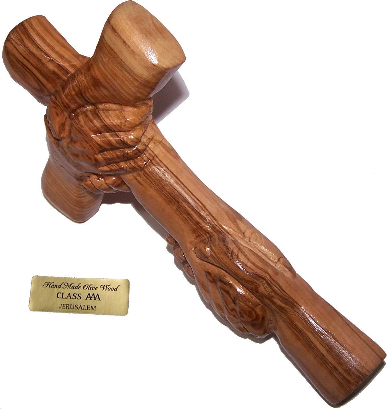 Holy Land Market Olive Wood Reconciliation Cross (19.5 cm OR 7.85 Inches)