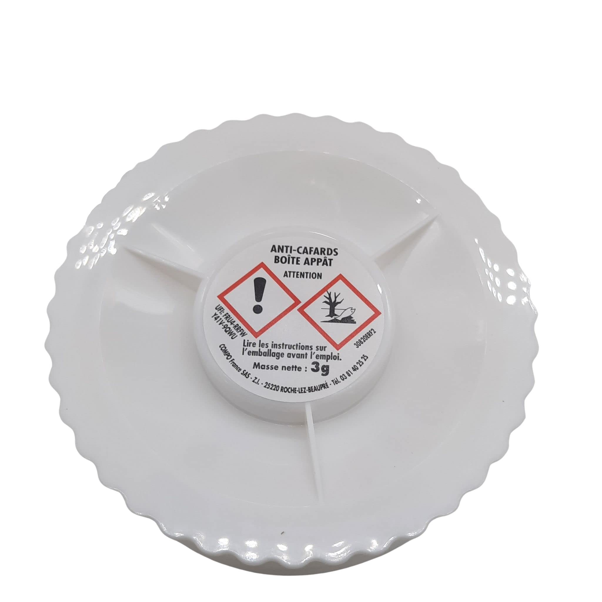 BARRIERE A INSECTES Boite Appât Anti-Cafards Cloportes, 2 x 3 g, Action 4 semaines