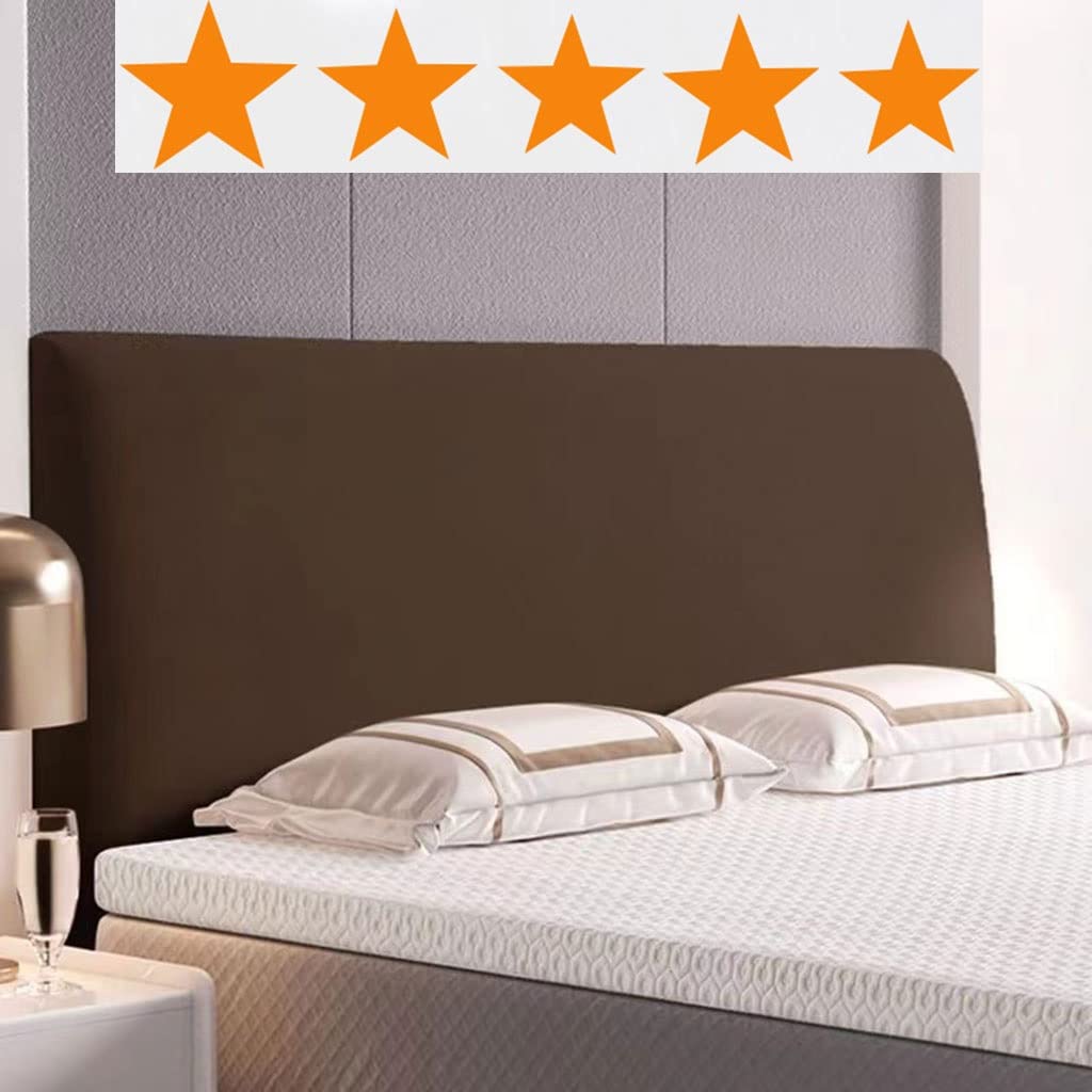 uyeoco Double/Single/King Bed Headboard Cover Cushion Cover/Elastic Headboard Slipcover Protective Cover Cotton Dust Cover Cover Thickened Anti-Scratch (Color : 42#, Size : 190cm-210cm)