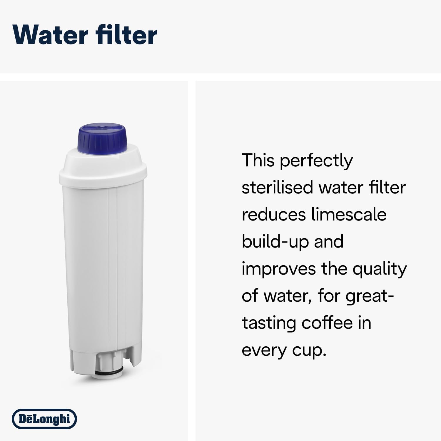 De'Longhi Coffee Care Kit DLSC306, Maintenance Set for Coffee Makers with Water Filter, EcoDecalk Descaler, Eco MultiClean, Microfibre Cloth, Water Hardness Test, Coffee Machine Maintenance Accessory 5