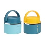 ThermoFlask 12 oz Double Wall Insulated Food Jar&comma; 2-Pack&comma; Mountain Spring &plus; Ocean &sol; Ocean &plus; Sunrise