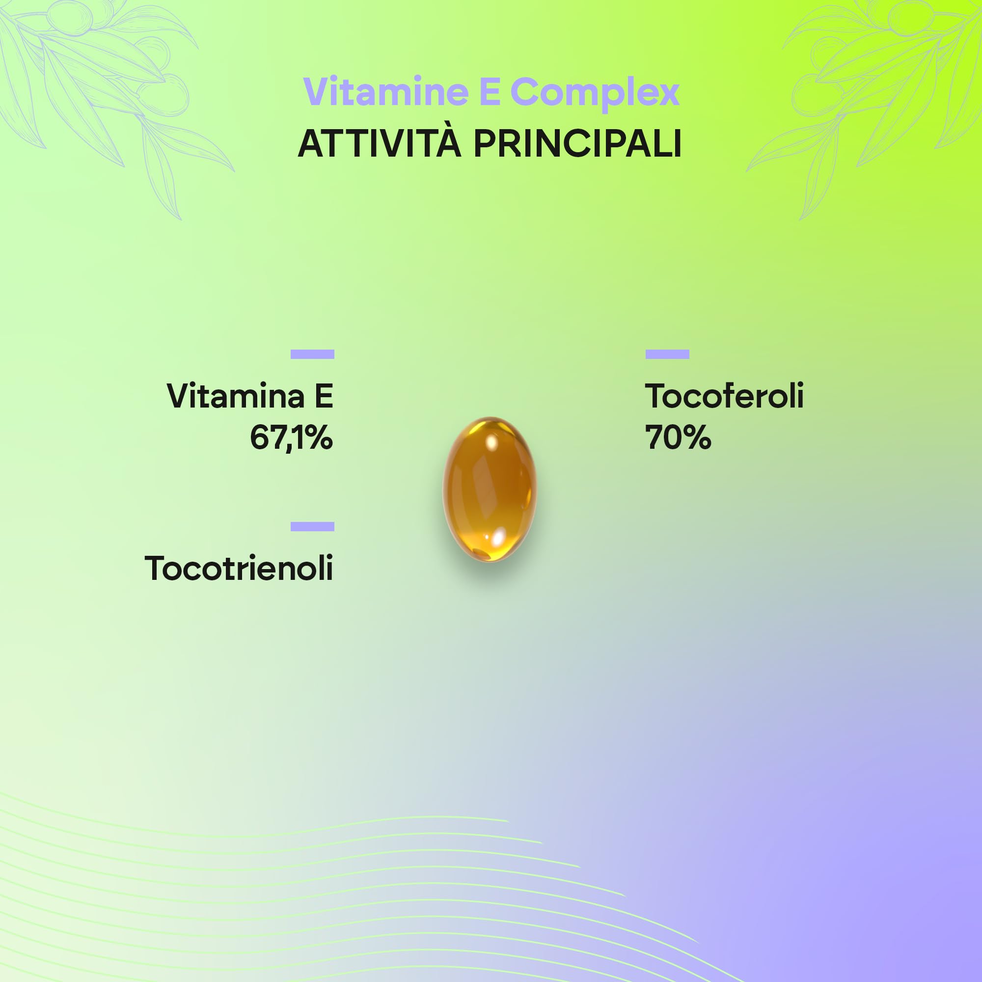 Vitamine E - Antioxydant - Tocophérols et Tocotriénols - Protège les Cellules contre le Stress Oxydatif - 60 Gélules Vitamin E Complex Nutralie