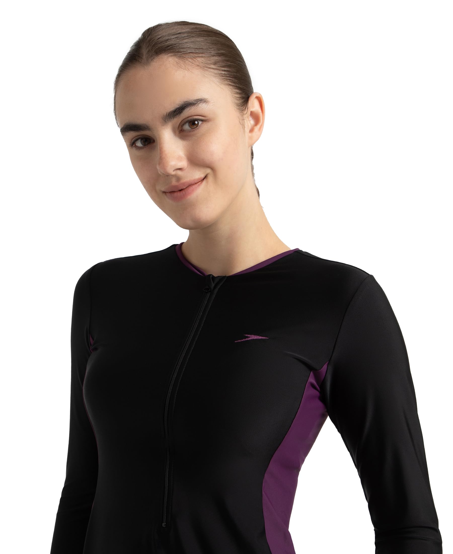 Speedo Women's Endurance10 Two Piece Closedback Full Body Suit Swimming Costume Swimwear | Chlorine Resistant | Shape Retention Fabric | UPF 40+ Sun Protection | Removable Bra Pads 2