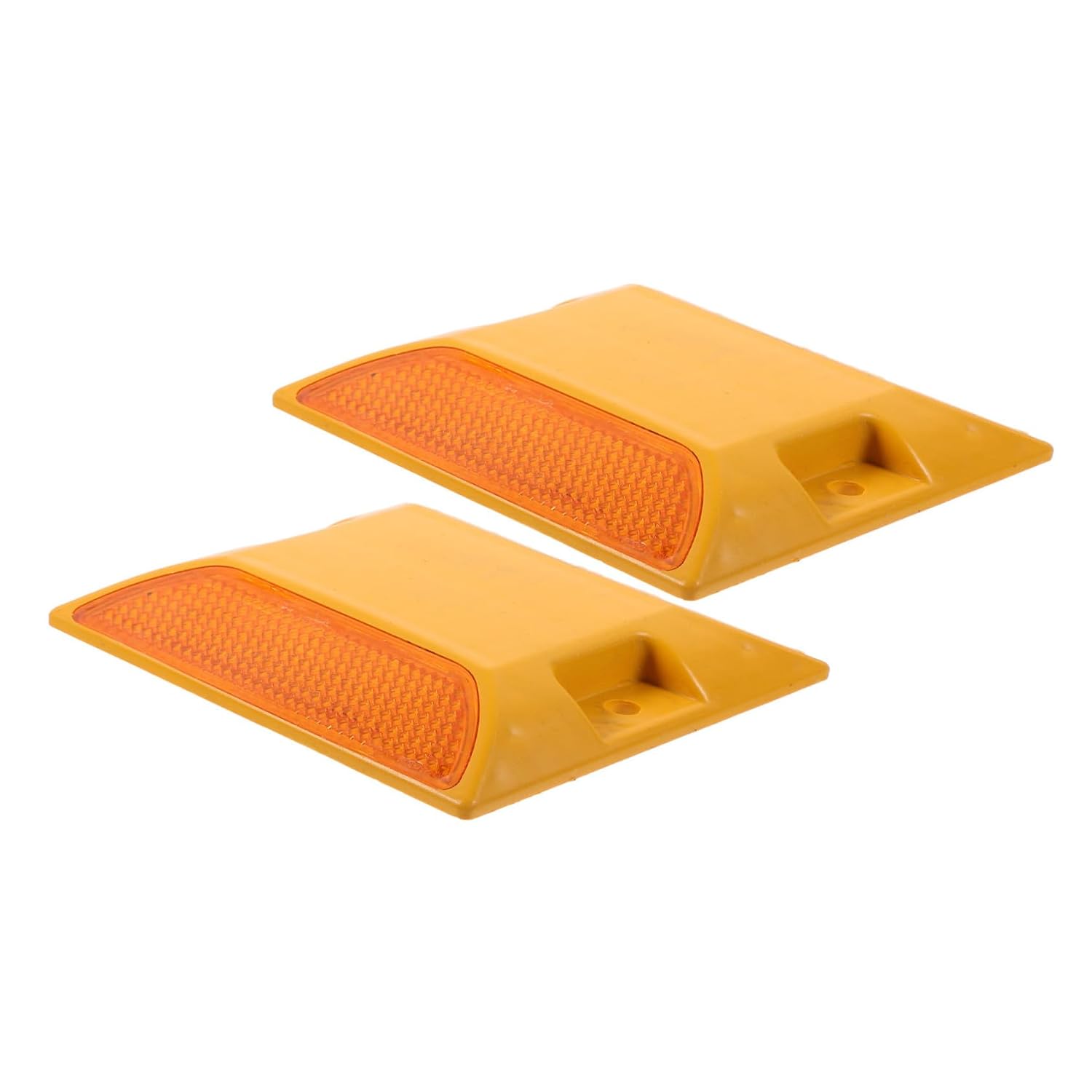 8pcs Reflective Road Markers Street Pavement Guide Markers for Sidewalks and Driveways High Visibility Safety Cones for Emergency Use Easy to Install Reflective Road