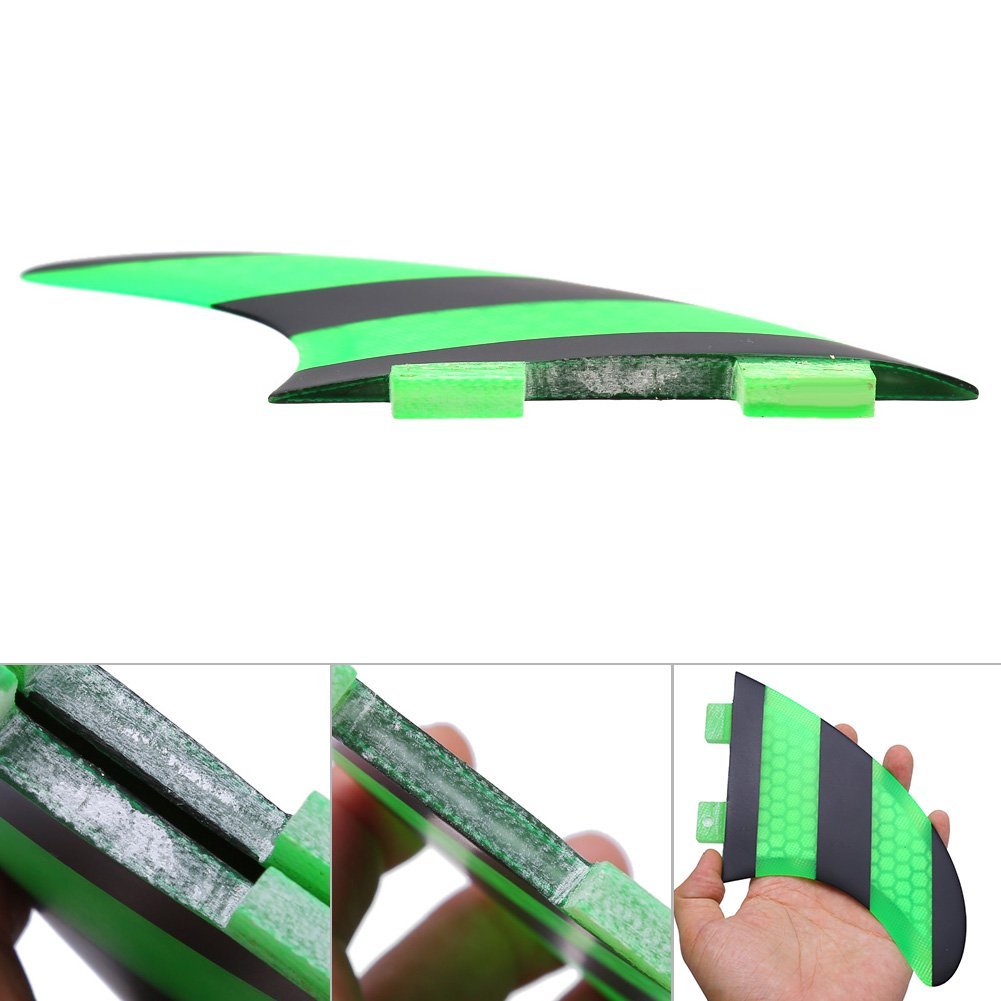 VGEBY G5 Surf Surfboard Flossen High Performance Thruster Surf 3 Flossen zum Schwimmen, Surfen, Paddelboarding Aquatic Sports Schwimmzubehör