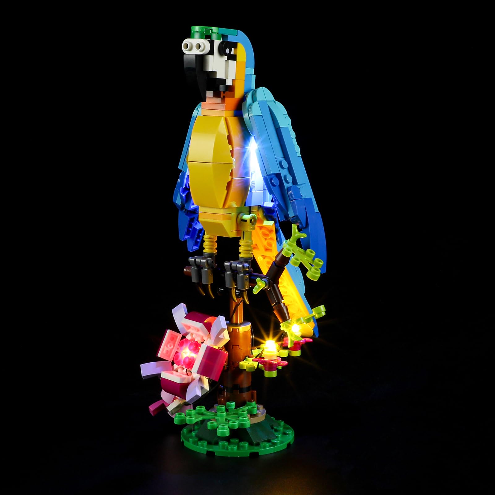 GEAMENT LED Light Kit Compatible with LEGO Exotic Parrot - Lighting set for Creator 31136 (Model Set Not Included)