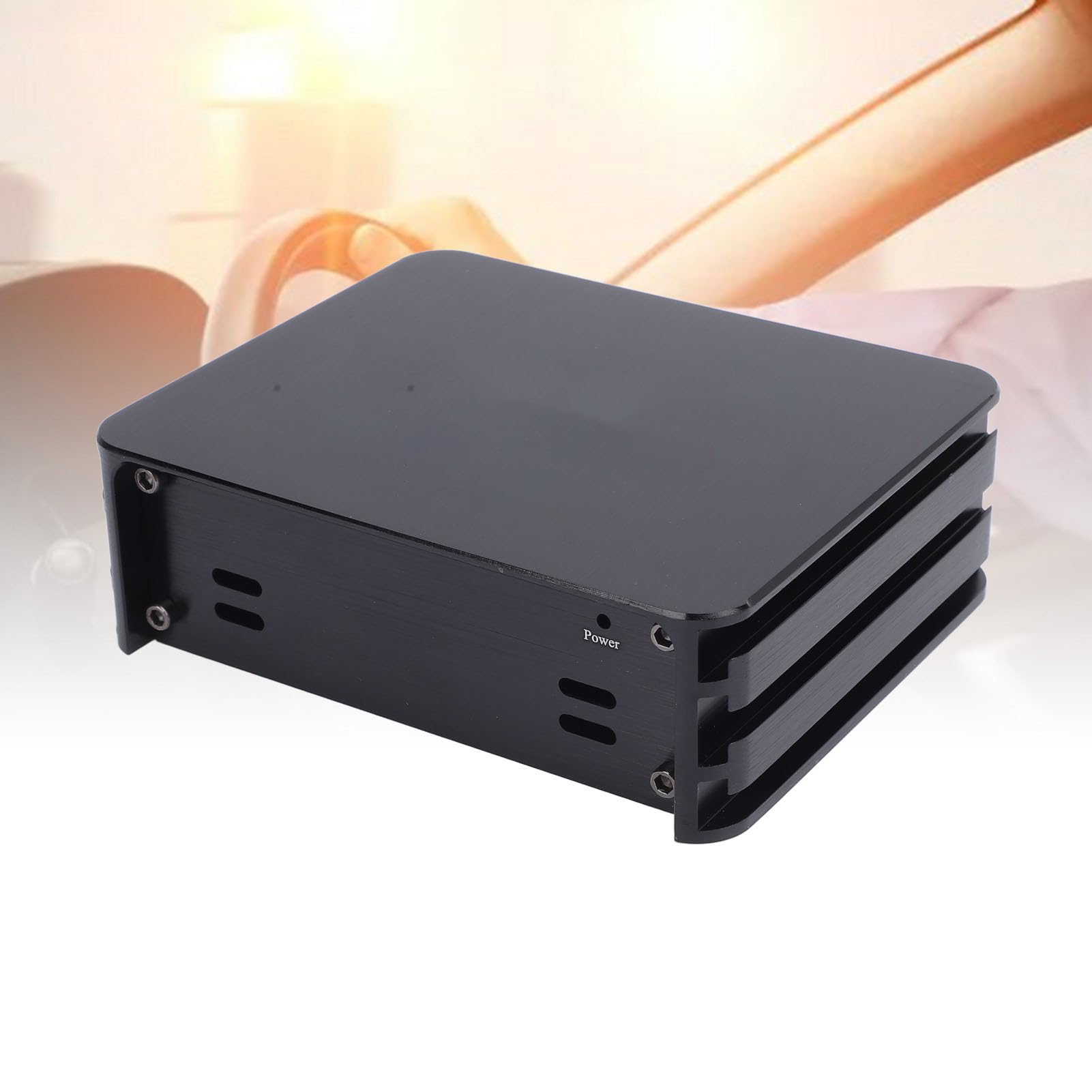 Luocute Mejora de Calidad de Sonido Amplificador de Automóvil de 320W DSP, Amplificador de Altavoces de Automóvil de Aleación de Aluminio de Clase AB para Pantalla Grande con Amplificador (4 Canales)