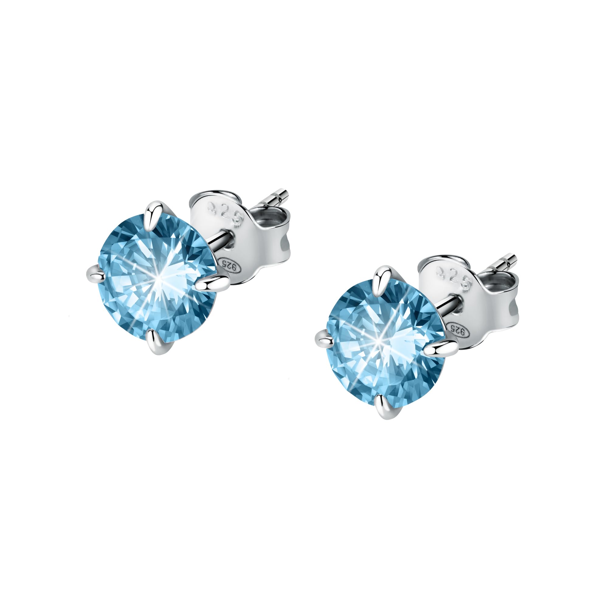 Bluespirit B-Classic Orecchini Donna Argento 925 ., Zirconi