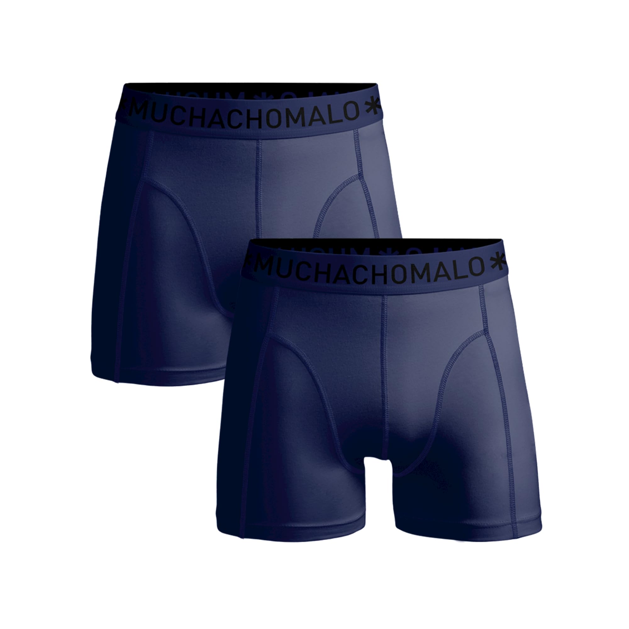 Muchachomalo Hombre Bóxer 2-Pack, Liso, Microfibra, Cinturilla Elástica