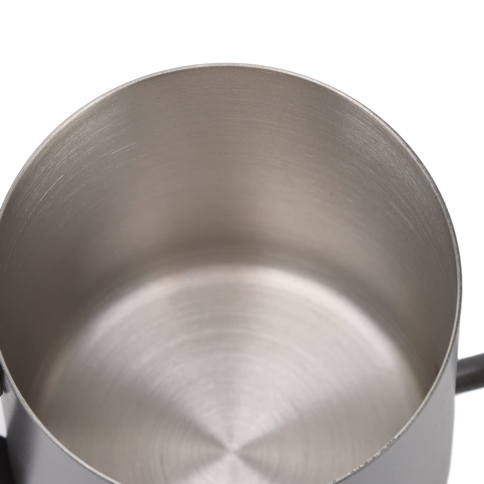 Czajnik do kawy, wąskie usta ze stali nierdzewnej Gooseneck Ekspres do kawy do domowego biura 350ml Silver (350ml PTFE Black)