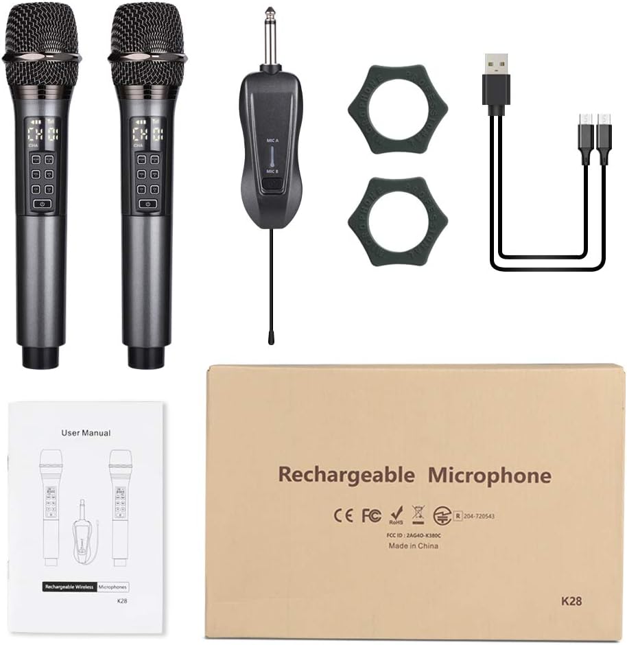 Bеѕt Dеаl YEOSEN Wireless Microphone - Wireless Microphone System with Adjustable Echo Volume - UHF Wireless Microphone for Church, Party 🔥 Crаzу Dеаlѕ YEOSEN Wireless Microphone - Wireless Microphone System with Adjustable Echo Volume - UHF Wireless Microphone for Church, Party