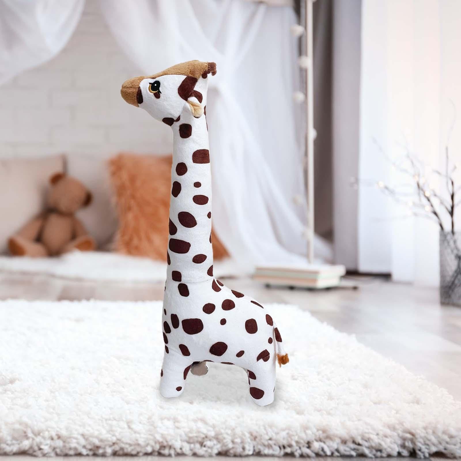 Peluche Giraffa Morbido Cuscino Animale Pupazzo Giocattolo Farcito Regalo Tenero Materiale Soffice Adatto a Bambini Ufficio Decorazione Interna, 40 cm