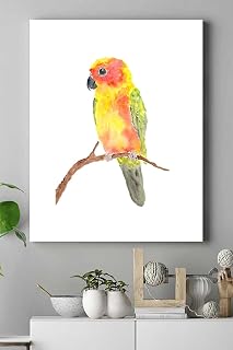 Postermanya (pster16205) Sanatsal Papağan Hayvan Kanvas Tablo 21 x 30